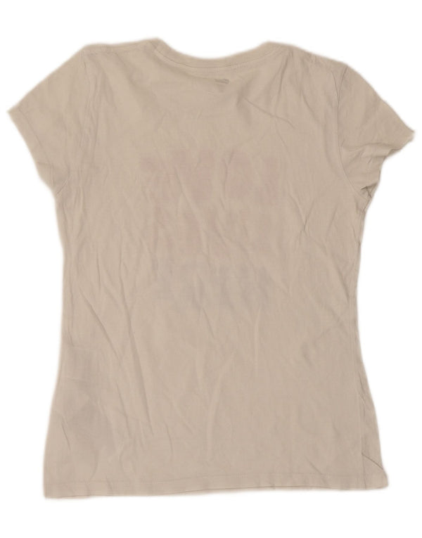 Levi's Womens Graphic T-Shirt Top UK 8 Small White Cotton