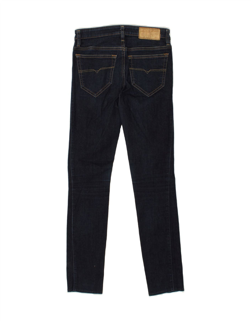 DIESEL Womens Super Slim Skinny Jeans W32 L27 Navy Blue Cotton | Vintage Diesel | Thrift | Second-Hand Diesel | Used Clothing | Messina Hembry 