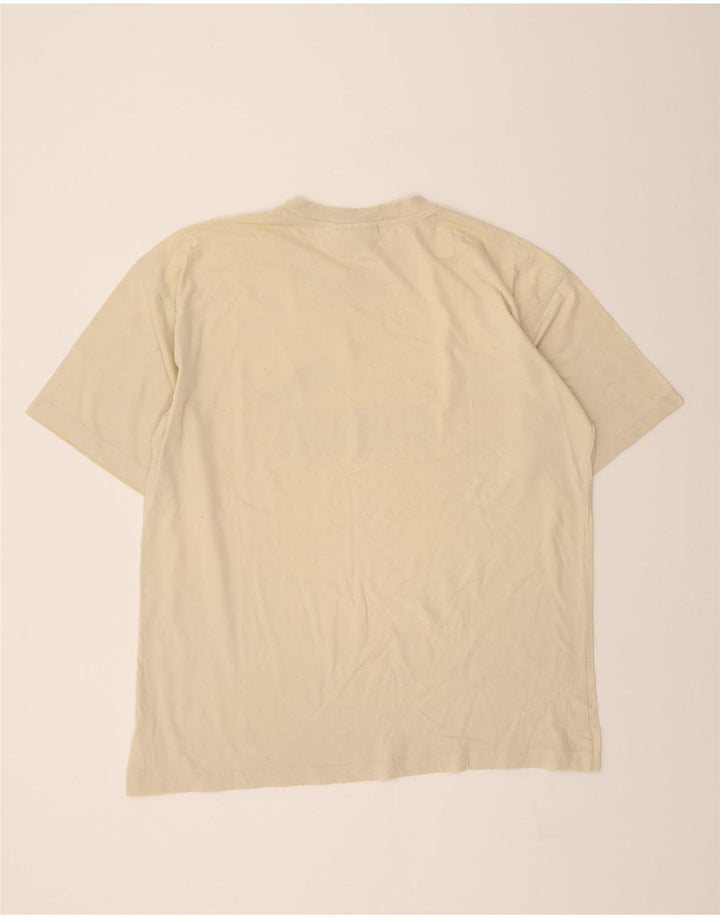 PUMA Mens Graphic T-Shirt Top XL Yellow Vintage Puma and Second-Hand Puma from Messina Hembry 