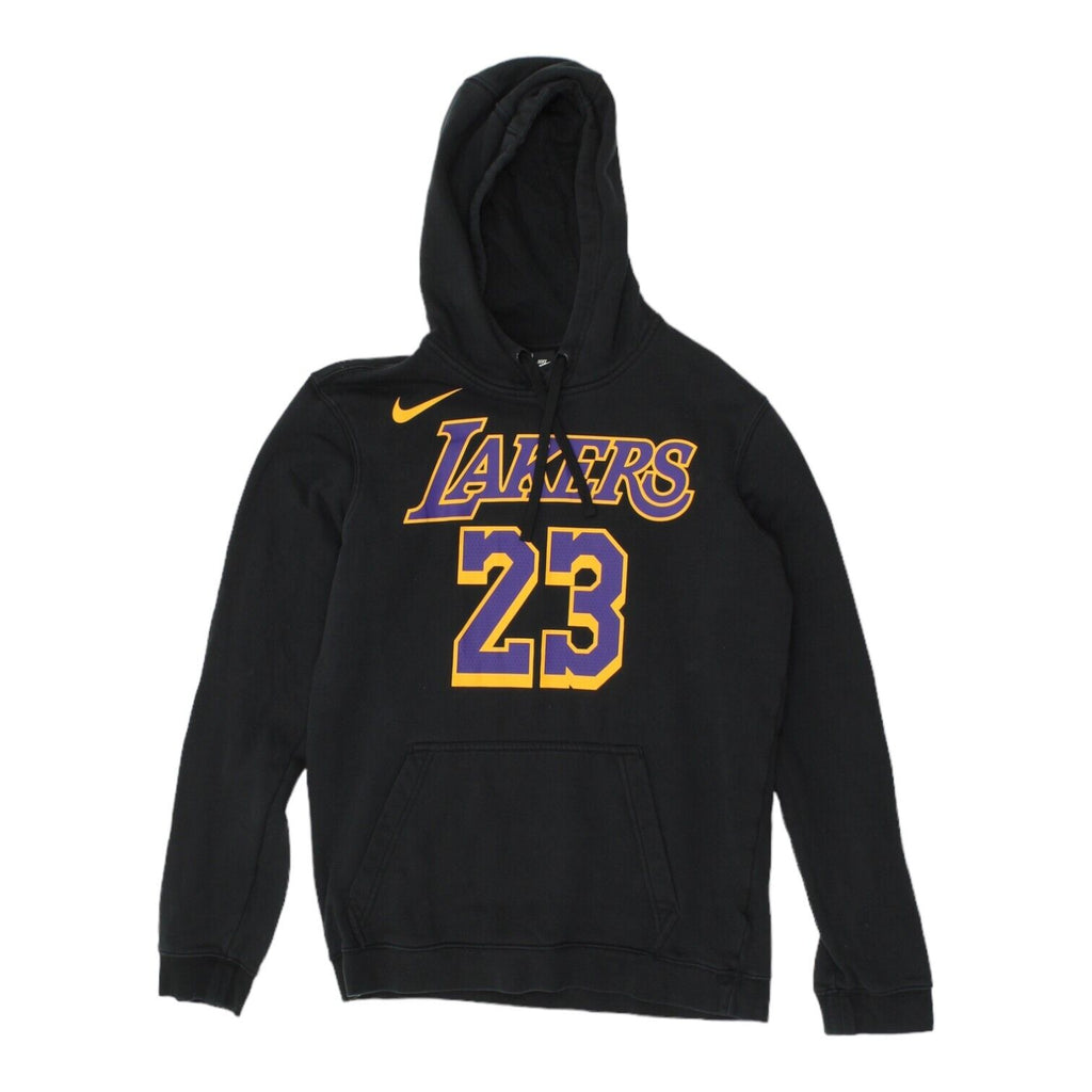 LA Lakers LeBron James Nike Mens Black Pullover Hoodie | NBA Basketball Sports Vintage Messina Hembry and Second-Hand Messina Hembry from Messina Hembry 