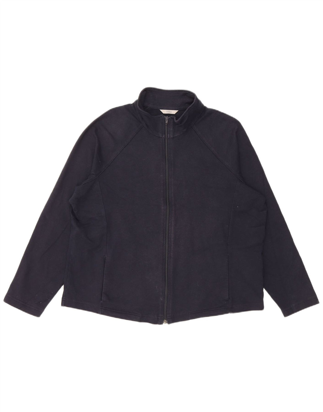 Marks & Spencer Womens Tracksuit Top Jacket UK 20 2XL Navy Blue