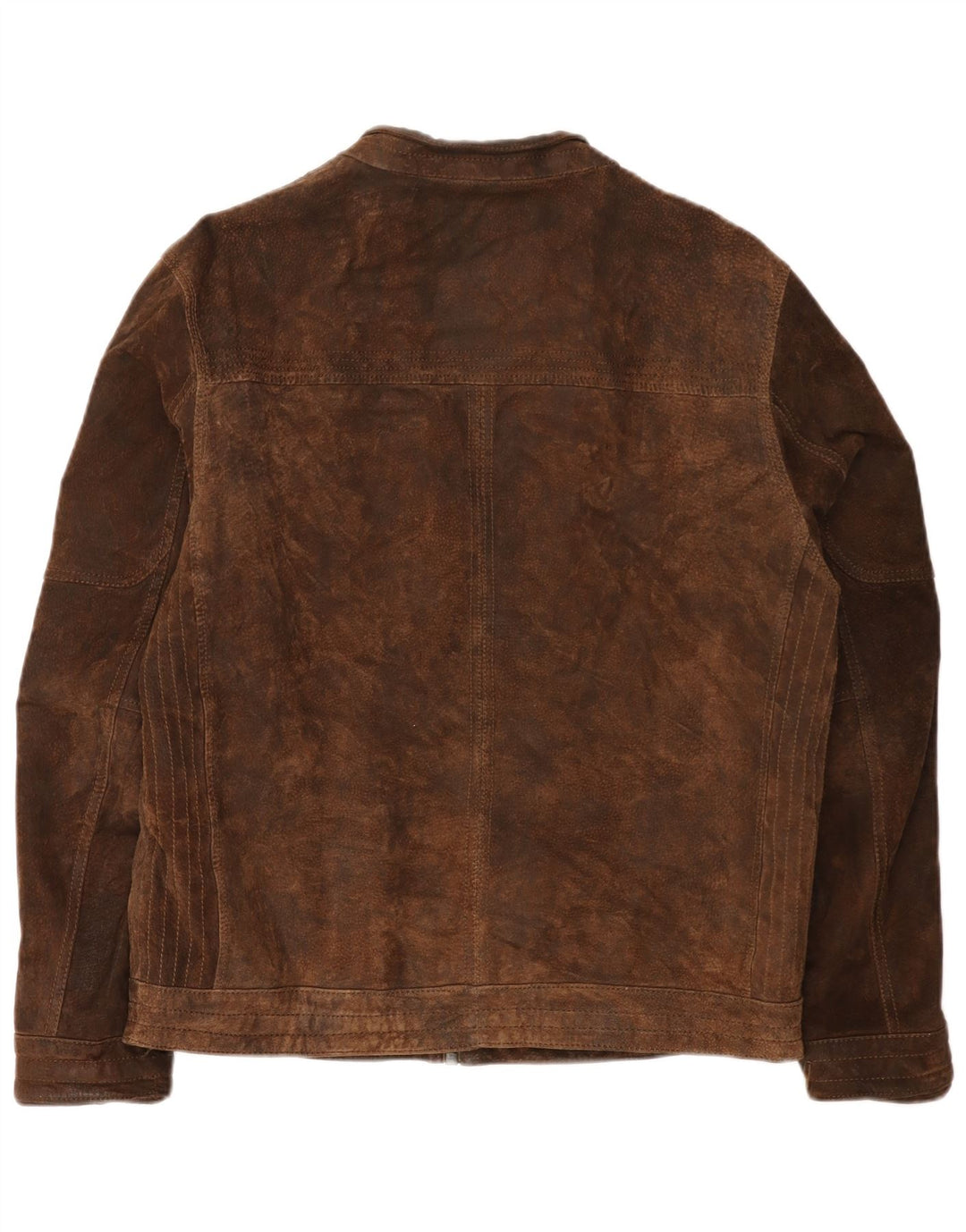Angelo Litrico Mens Suede Jacket UK 40 Large Brown Leather