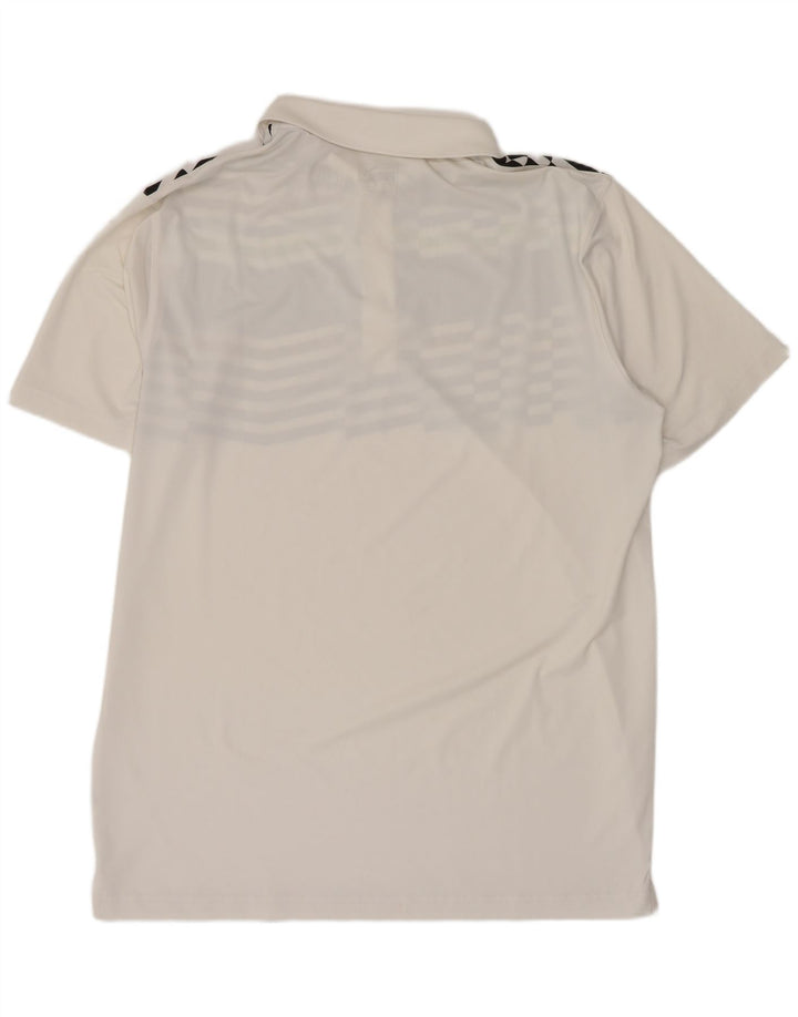Puma Mens Polo Shirt Medium White Colourblock