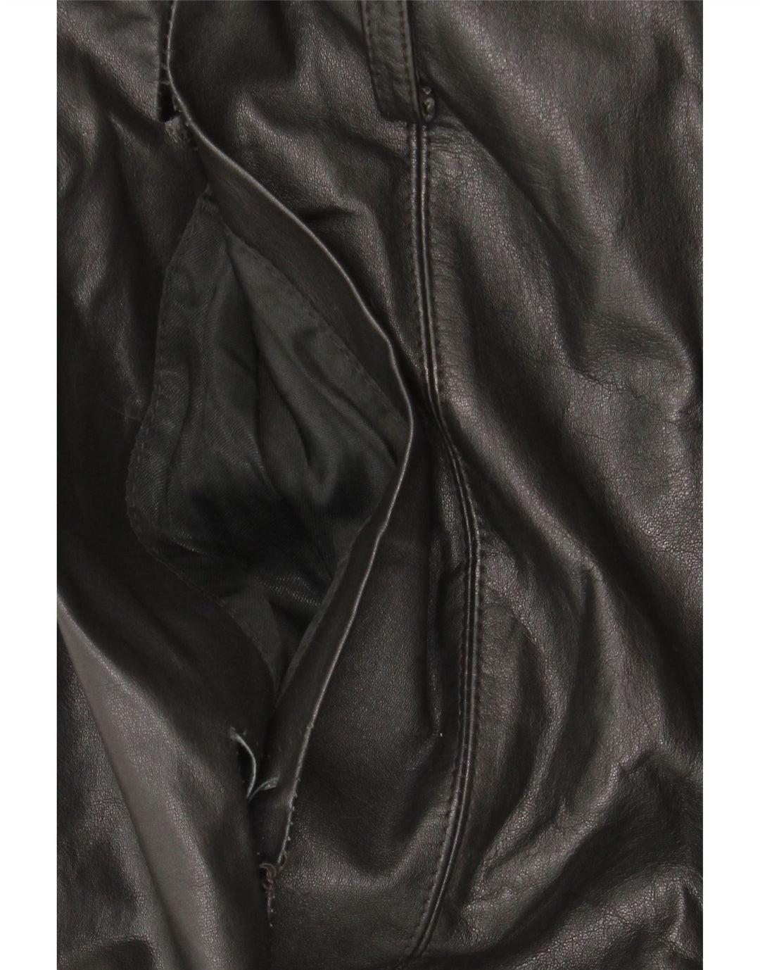 Klima Womens Leather Coat UK 10 Small Black