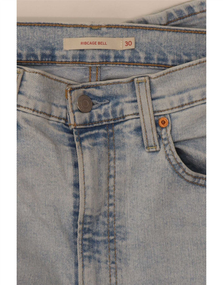 Levi's Womens Ribcage Bell High Rise Flared Jeans W30 L30 Blue