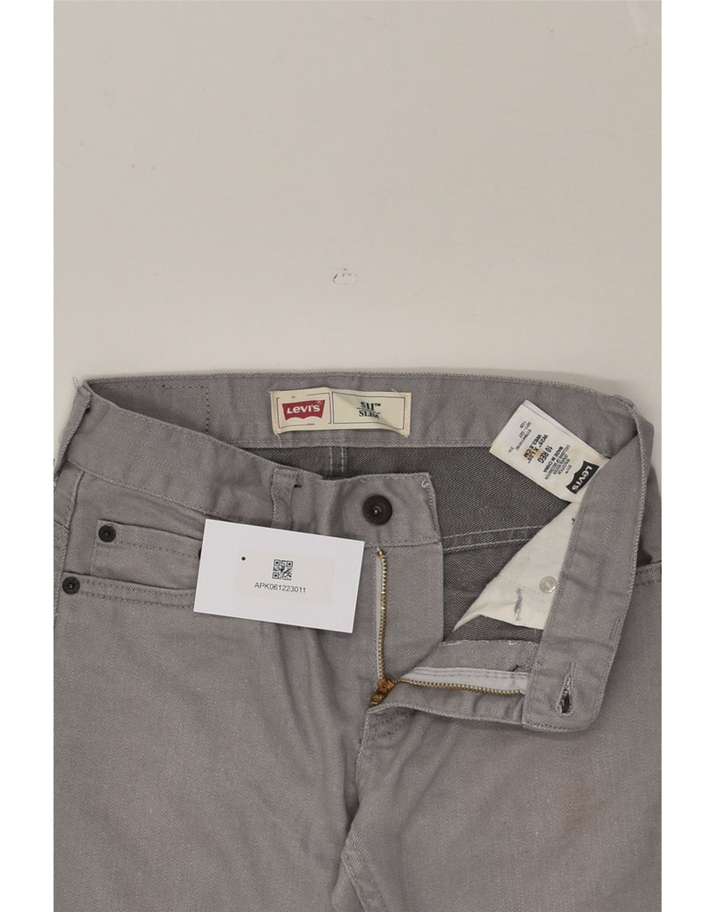 LEVI'S Boys 511 Slim Jeans 9-10 Years W25 L25 Grey Cotton | Vintage Levi's | Thrift | Second-Hand Levi's | Used Clothing | Messina Hembry 