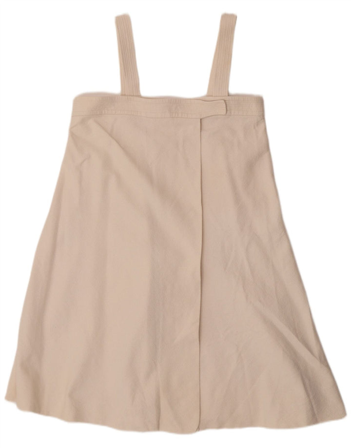 Chloe Womens Pinafore Dress IT 38 XS Off White Cotton