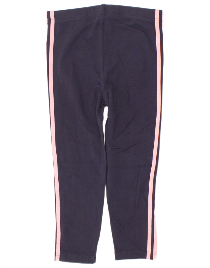 Adidas Girls Leggings 3-4 Years Navy Blue