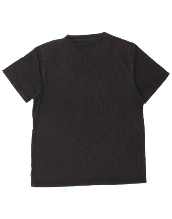 Levi's Womens Standard Graphic T-Shirt Top UK 14 Medium Black
