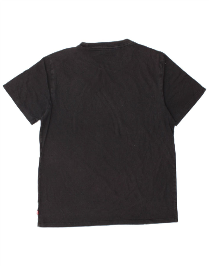 Levi's Womens Standard Graphic T-Shirt Top UK 14 Medium Black
