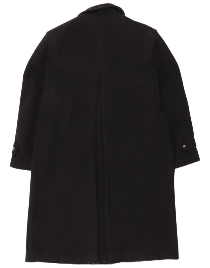 Vintage Mens Overcoat EU 48 Medium Navy Blue Wool
