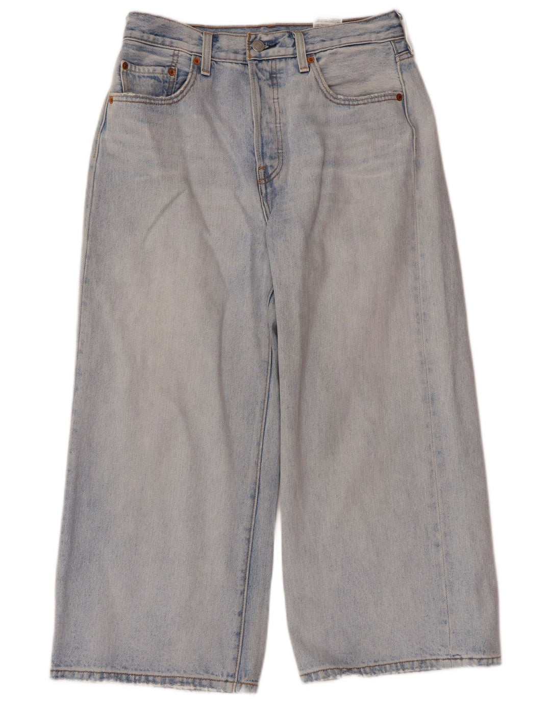 Levi's Womens Wide Leg Cropped Jeans W28 L23 Blue Cotton