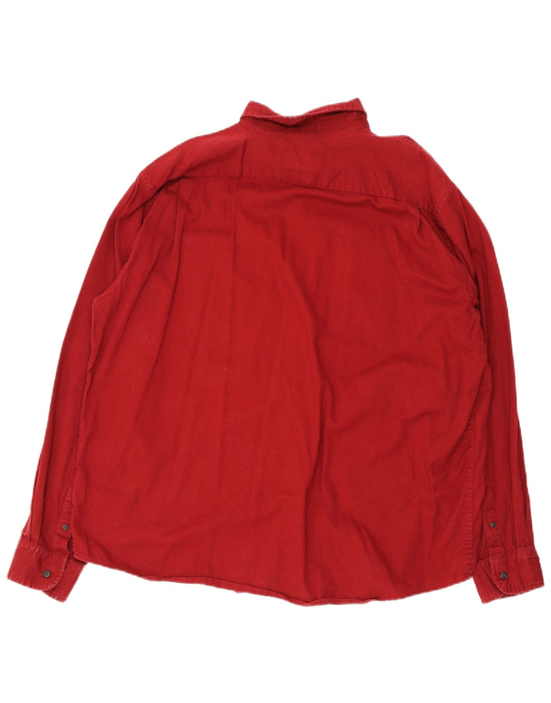 Wrangler Mens Regular Fit Shirt XL Red Cotton