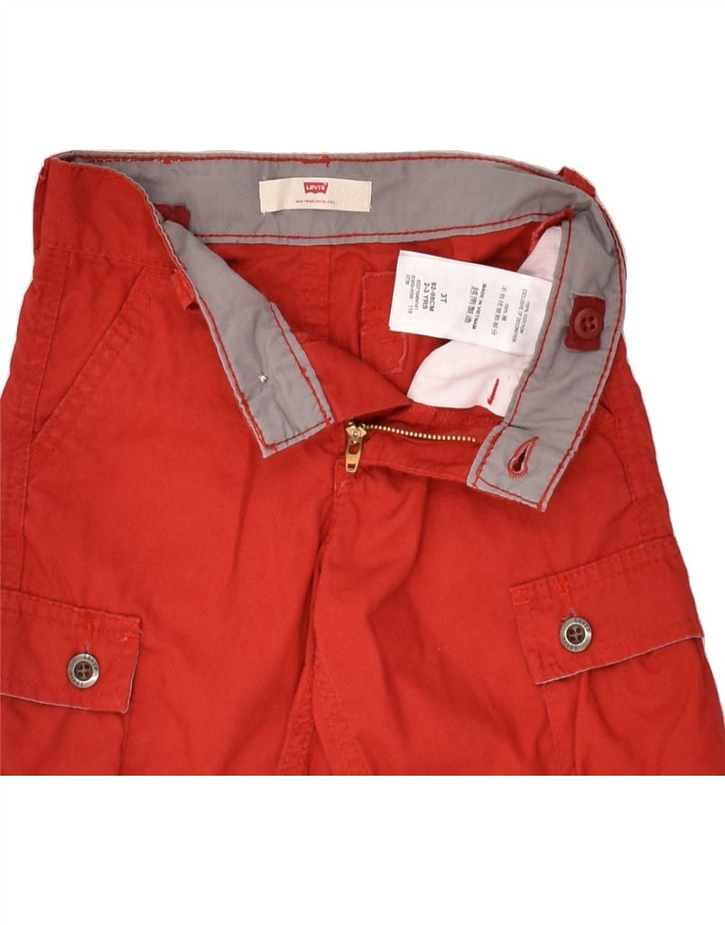 LEVI'S Boys Cargo Shorts 2-3 Years W20 Red Cotton | Vintage Levi's | Thrift | Second-Hand Levi's | Used Clothing | Messina Hembry 