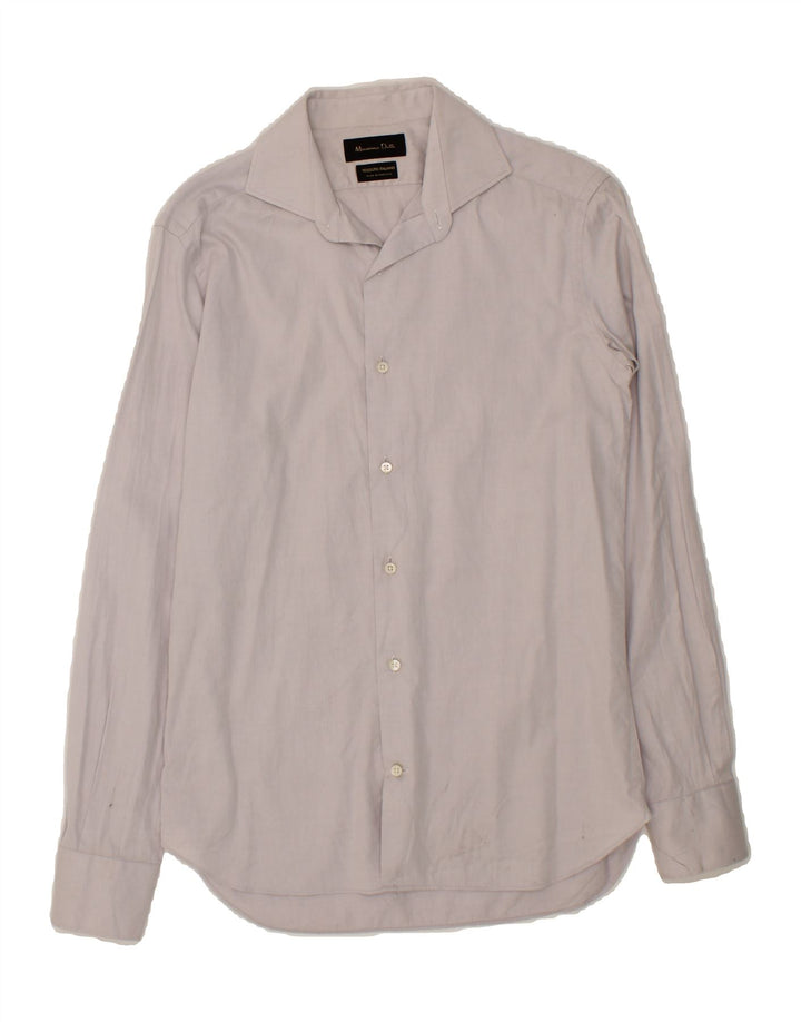 MASSIMO DUTTI Mens Shirt Size 38 Medium Grey Cotton Vintage Massimo Dutti and Second-Hand Massimo Dutti from Messina Hembry 