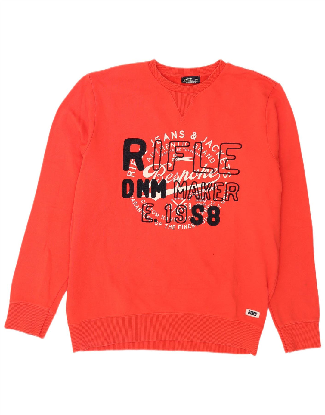 Rifle Mens Graphic Sweatshirt Jumper 2XL Red Cotton
