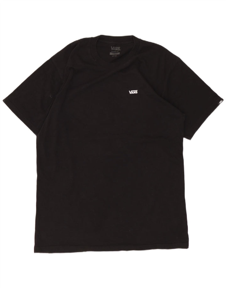 Vans Mens Classic Fit T-Shirt Top Large Black Cotton