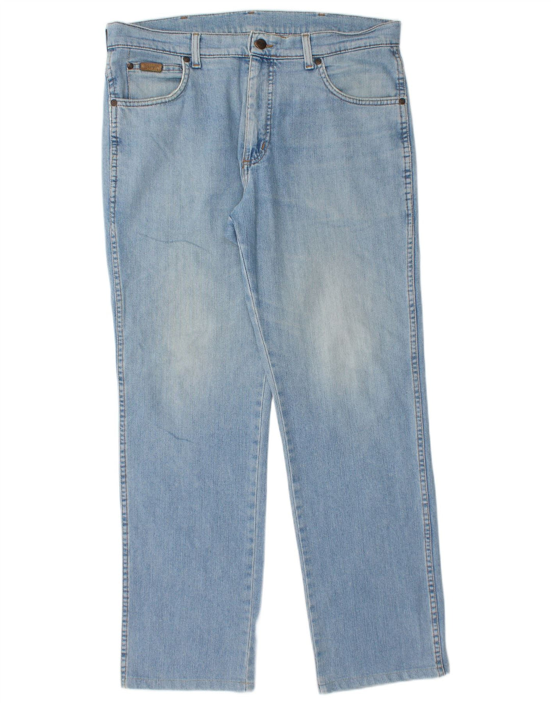 Wrangler Mens Texas Straight Jeans W36 L32 Blue Cotton