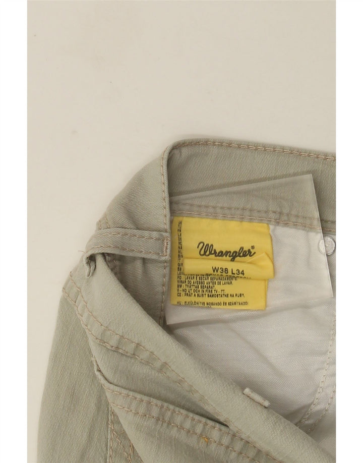 Wrangler Mens Texas Straight Jeans W38 L29 Green Cotton