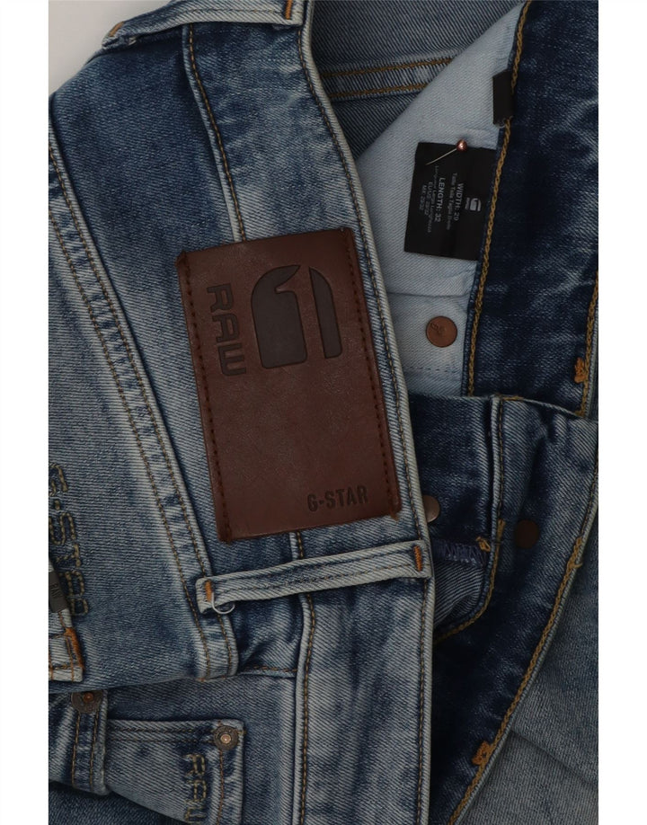 G-Star Mens 3301 Slim Jeans W29 L29 Blue Cotton