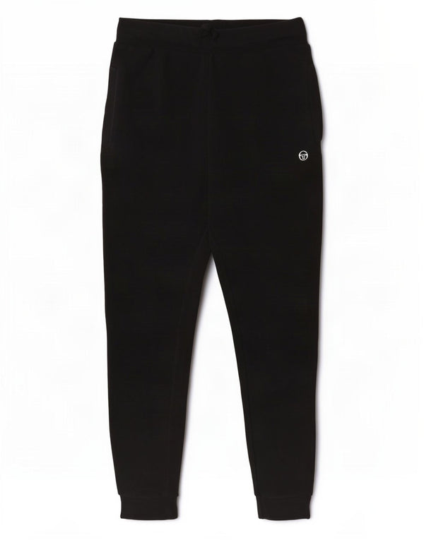 Sergio Tacchini Womens Tracksuit Trousers Joggers UK 12 Medium Black Cotton