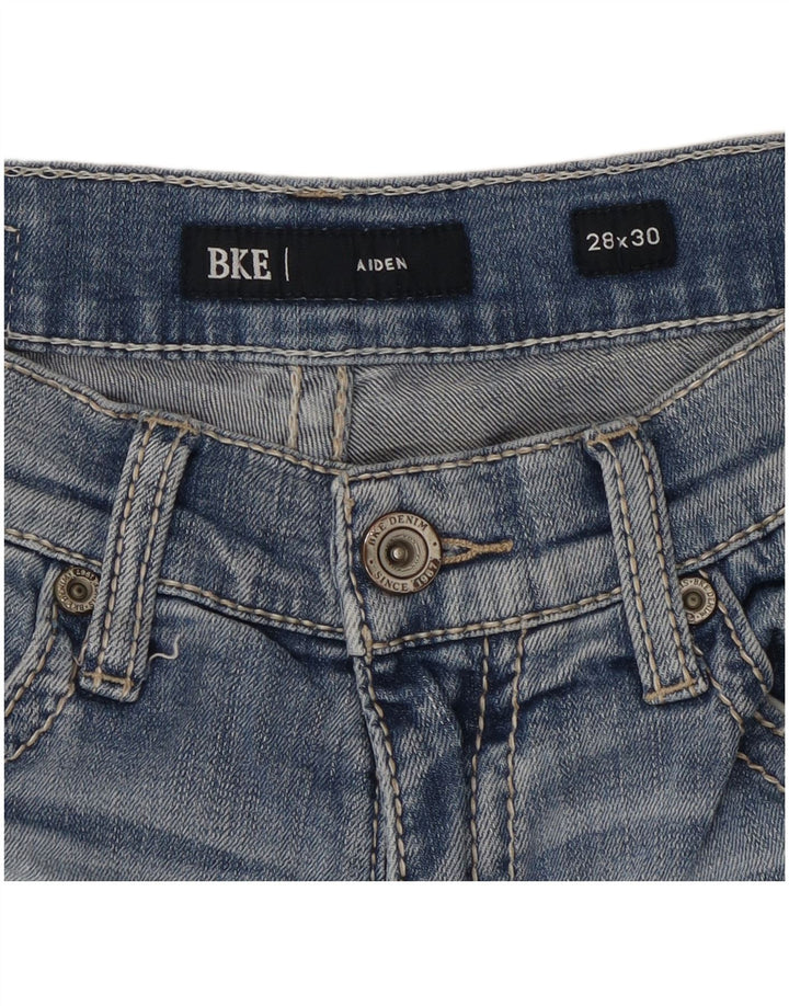 BKE Womens Aiden Straight Jeans W28 L30 Blue Cotton