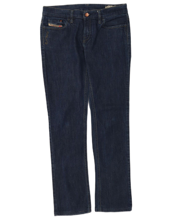 Diesel Womens Liv Slim Jeans W30 L32 Navy Blue Cotton