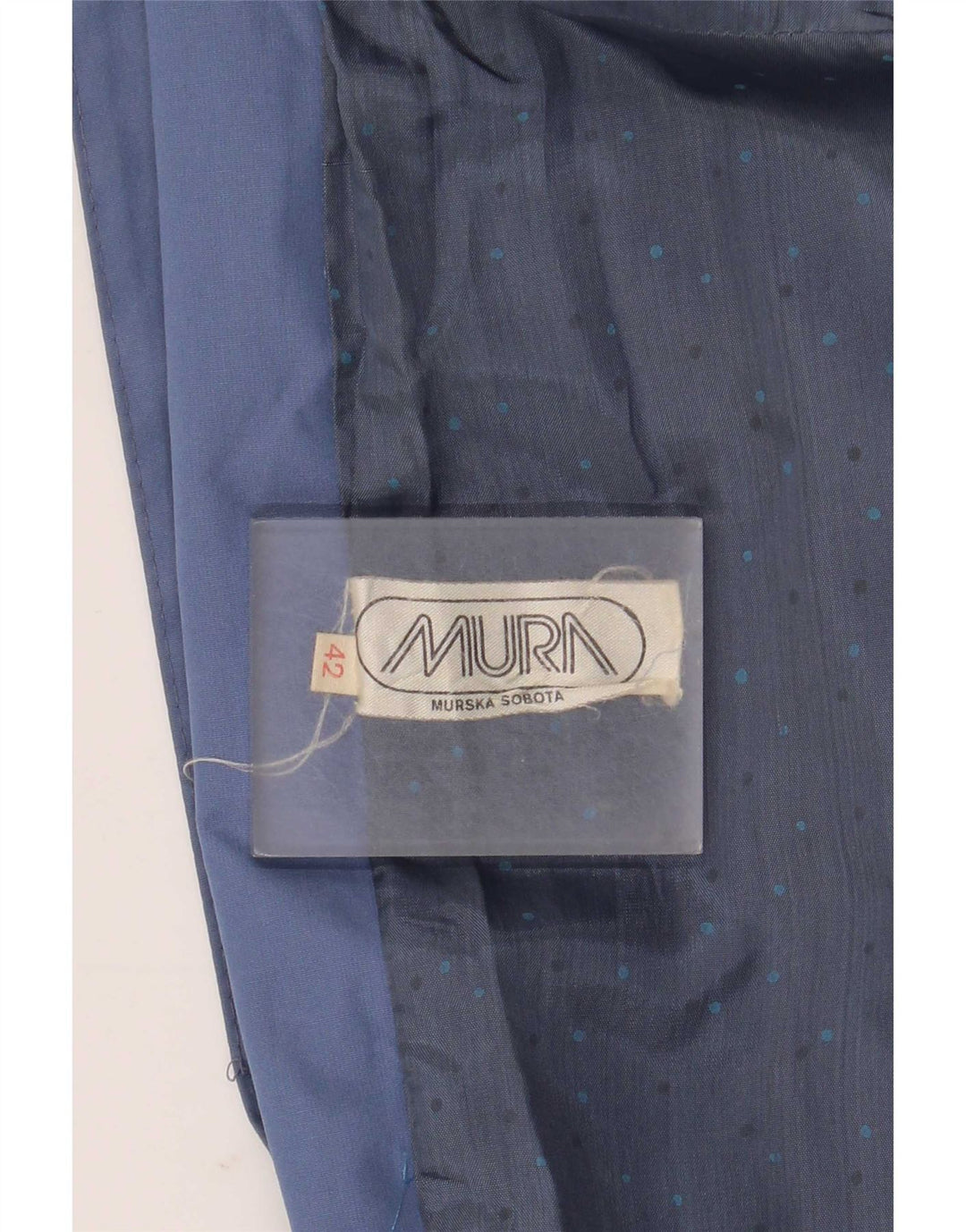 Vintage Womens Overcoat IT 42 Medium Blue