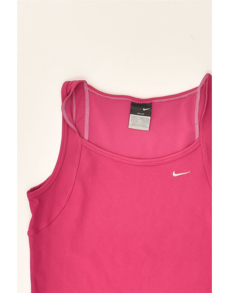 NIKE Womens Dri Fit Vest Top UK 8/10 Small Pink Sports | Vintage Nike | Thrift | Second-Hand Nike | Used Clothing | Messina Hembry 