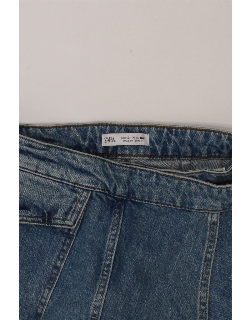 ZARA Girls Skort 13-14 Years  Blue Cotton Vintage Zara and Second-Hand Zara from Messina Hembry 