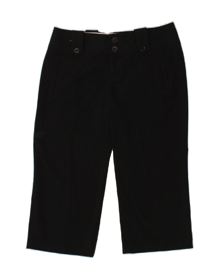 MOSSIMO Womens Stretch Straight Capri Trousers US 6 Medium W30 L20  Black Vintage Mossimo and Second-Hand Mossimo from Messina Hembry 