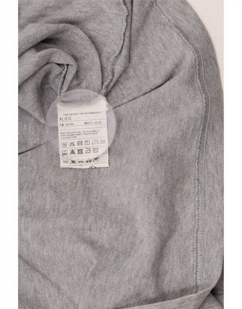 BENETTON Mens Graphic T-Shirt Top XL Grey Cotton Vintage Benetton and Second-Hand Benetton from Messina Hembry 