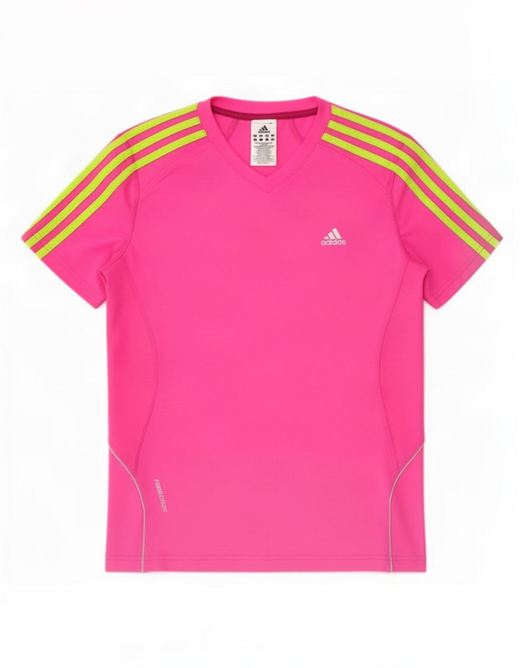 Adidas Womens T-Shirt Top UK 12 Medium Pink Polyester