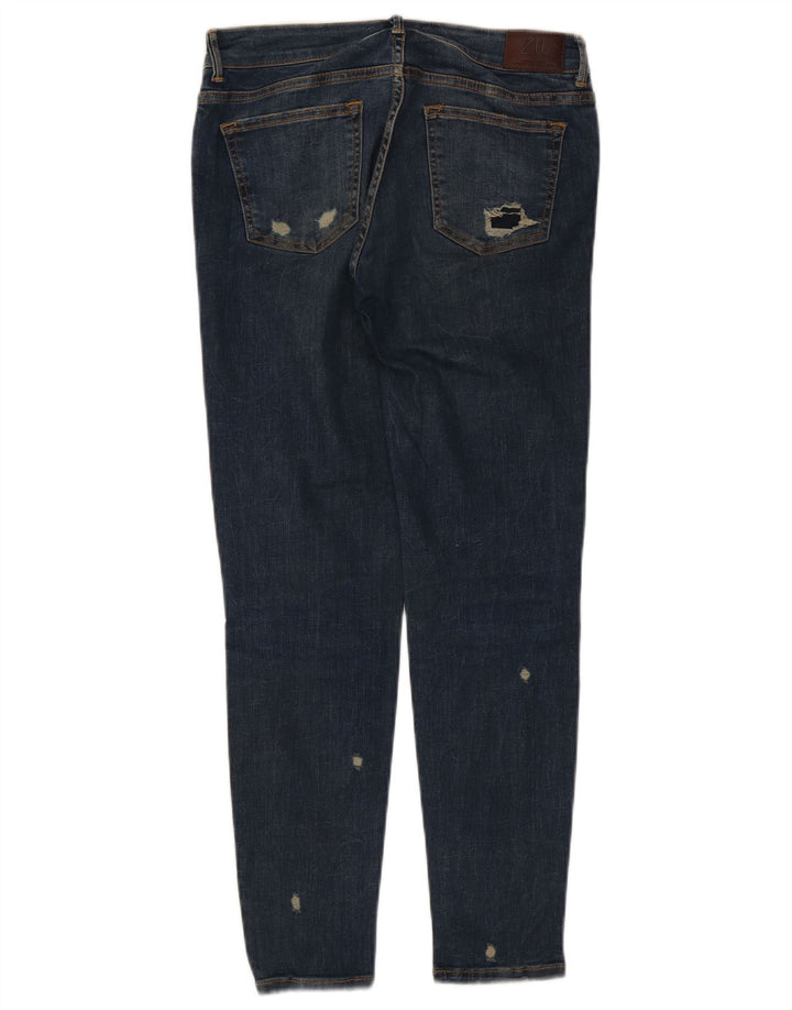 Zara Womens Distressed Skinny Jeans EU 40 Medium W30 L27 Blue