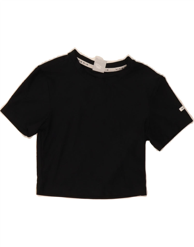 NIKE Womens Crop T-Shirt Top UK 6 XS Black Polyester Vintage Nike and Second-Hand Nike from Messina Hembry 