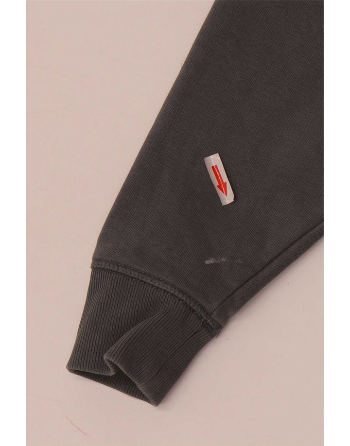 Jack Wills Mens Graphic Hoodie Jumper Small Grey Cotton