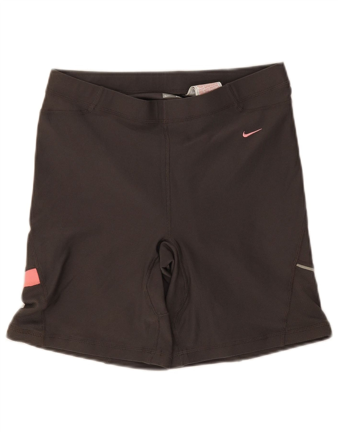 Nike Womens Sport Shorts UK 10/12 Medium  Black Colourblock Polyester