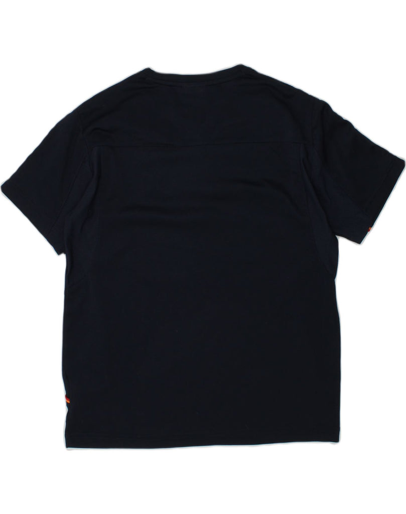 ELLESSE Boys T-Shirt Top 9-10 Years Navy Blue Polyester | Vintage Ellesse | Thrift | Second-Hand Ellesse | Used Clothing | Messina Hembry 