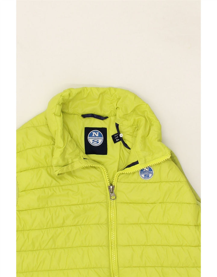 NORTH SAILS Girls Padded Gilet 13-14 Years Yellow Polyamide Vintage North Sails and Second-Hand North Sails from Messina Hembry 