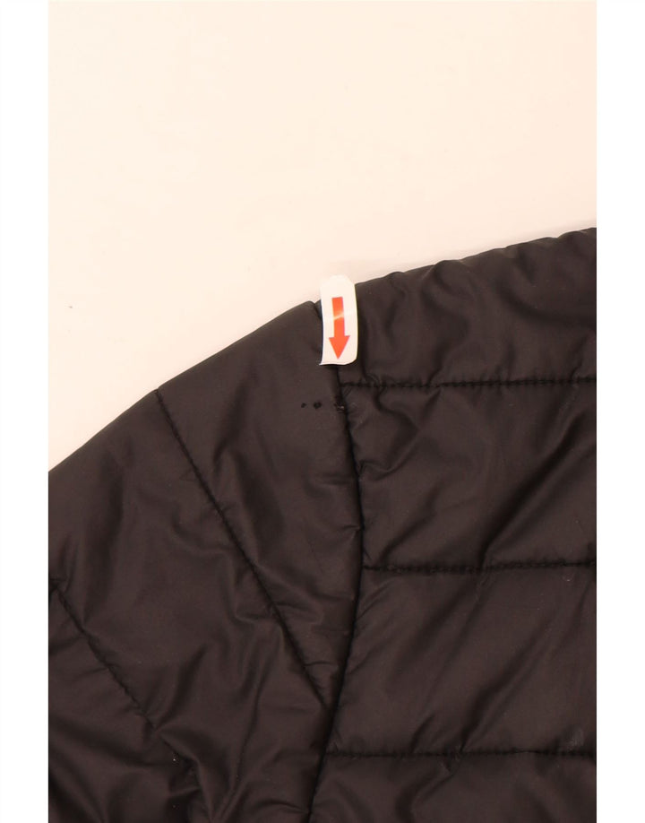 The North Face Boys Hooded Padded Jacket 9-10 Years Medium Black Polyester