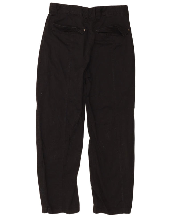 Zara Mens Distressed Straight Casual Trousers EU 42 Large W32 L29 Black