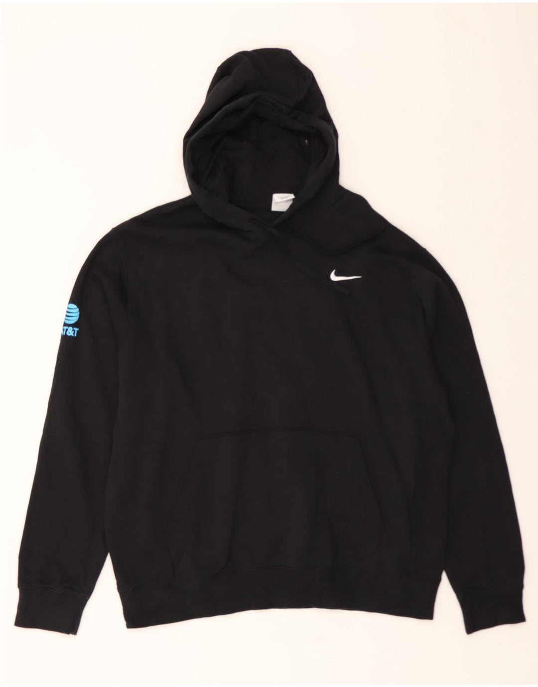 NIKE Mens Graphic Hoodie Jumper Large Black Cotton Vintage Nike and Second-Hand Nike from Messina Hembry 