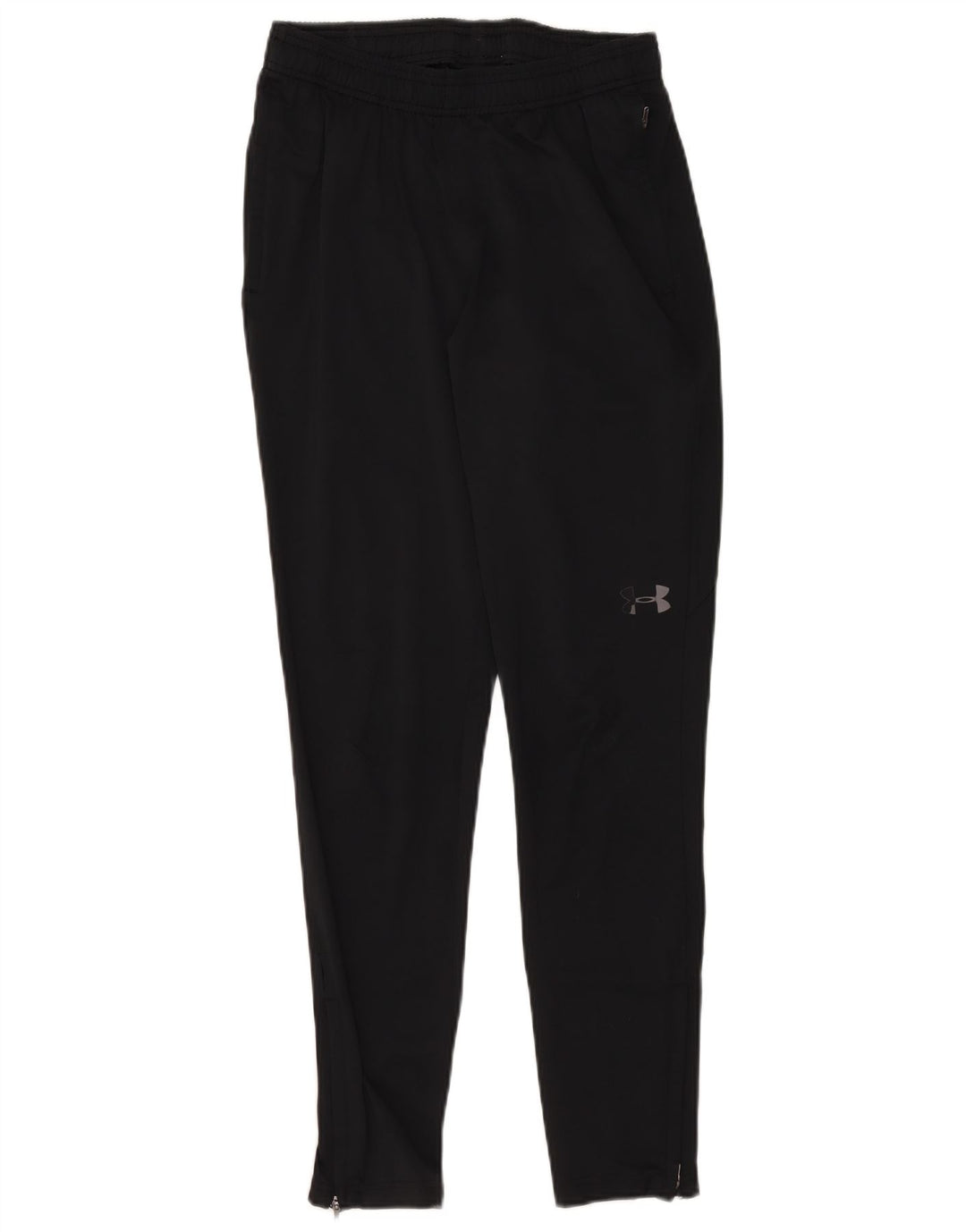 Under Armour Mens Tracksuit Trousers Small Black Polyester
