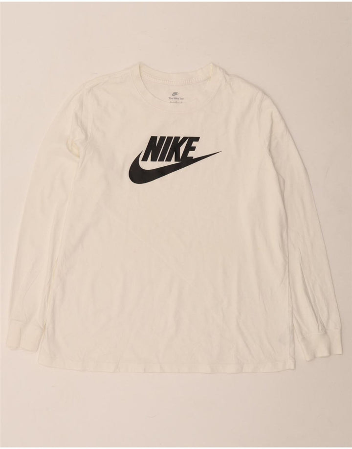 Nike Mens Graphic Top Long Sleeve XL White Cotton