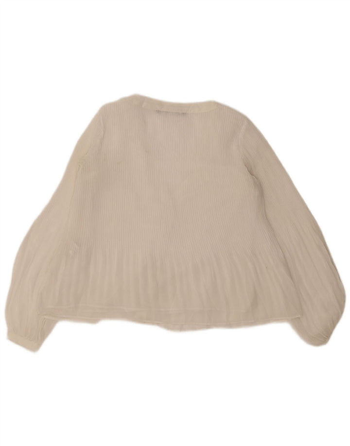 Zara Womens Shirt Blouse UK 10 Small White Polyester