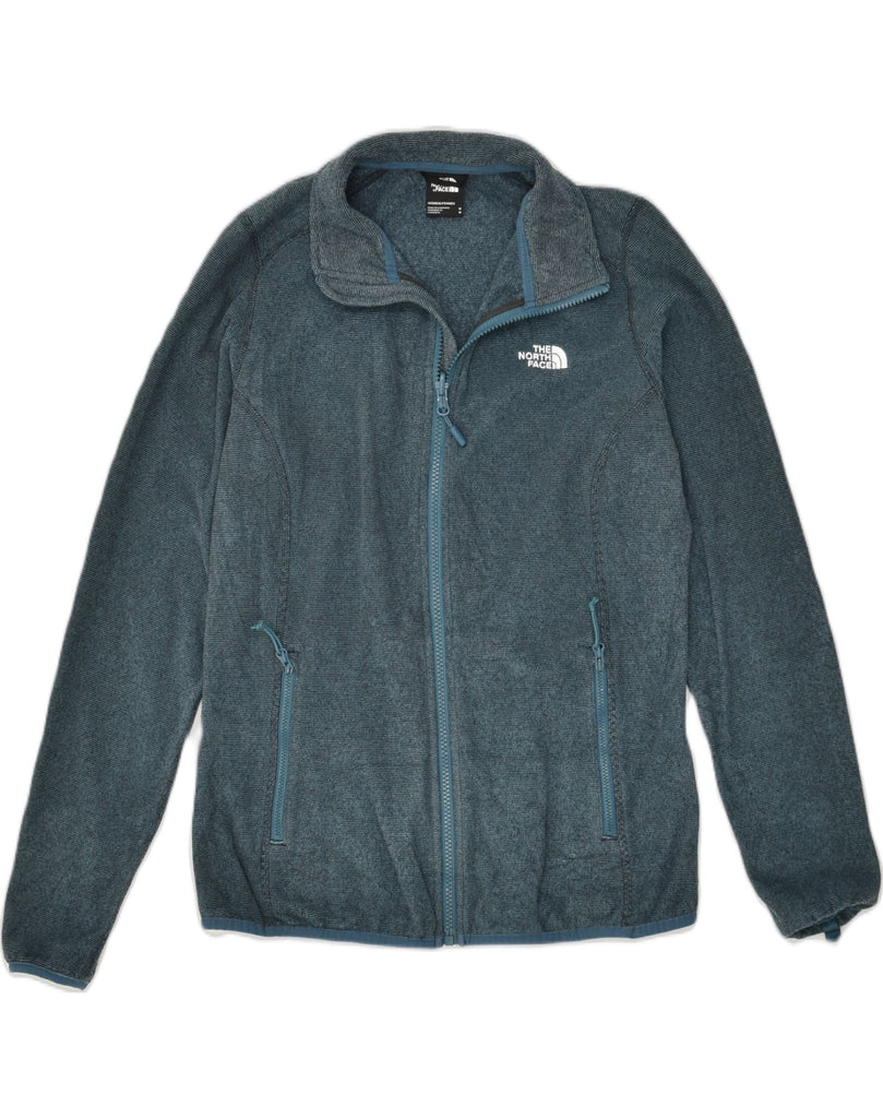 THE NORTH FACE Womens Fleece Jacket UK 14 Medium Blue Pinstripe Polyester | Vintage The North Face | Thrift | Second-Hand The North Face | Used Clothing | Messina Hembry 