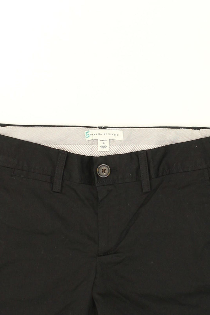 BANANA REPUBLIC Womens Chino Shorts US 4 Small W 32 Black Cotton | Vintage Banana Republic | Thrift | Second-Hand Banana Republic | Used Clothing | Messina Hembry 