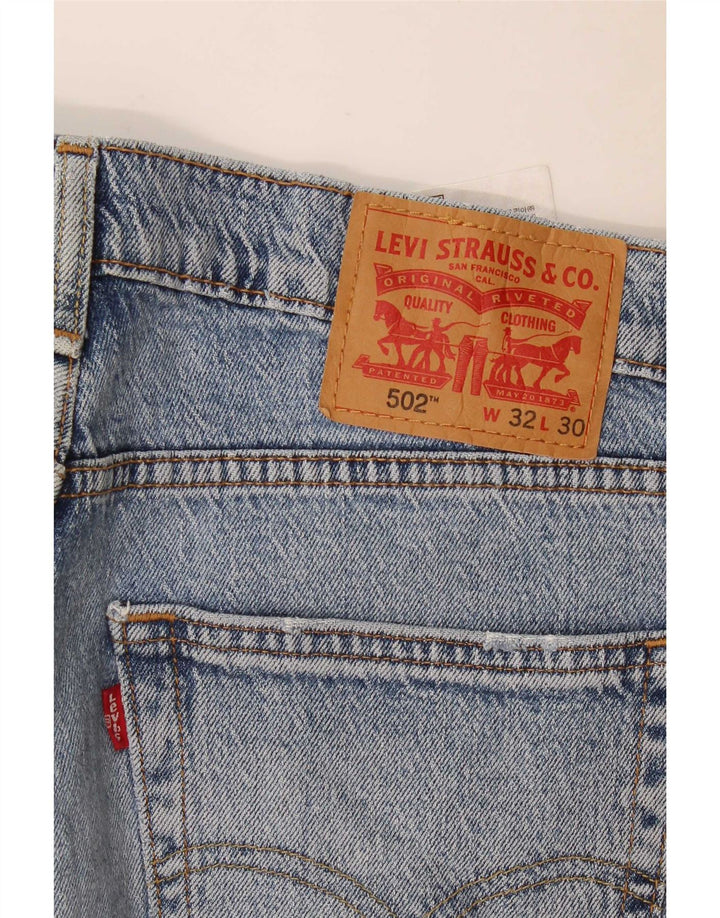 Levi's Mens 502 Tapered Jeans W32 L30 Blue Cotton