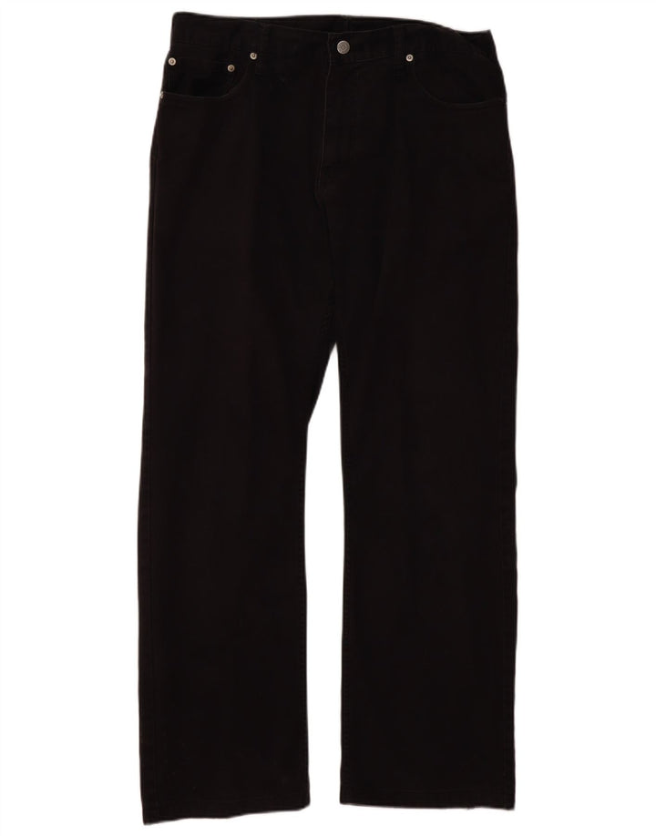 Levi's Mens 514 Straight Jeans W36 L30 Black Cotton