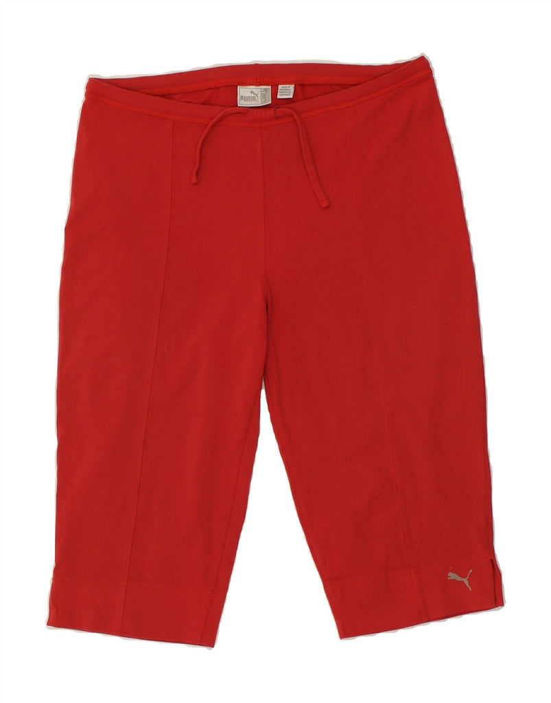 PUMA Womens Bermuda Sport Shorts UK 14 Medium Red Vintage Puma and Second-Hand Puma from Messina Hembry 